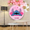 Deco Mural Banner Cumpleaños Stitch Candy Bar Circular 1 M 3