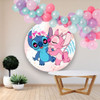 Deco Mural Banner Cumpleaños Stitch Candy Bar Circular 1 M 5