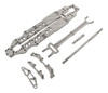 Kit De Chassi De Fibra De Carbono Silver 1/10 Scale Rc Car P 4