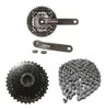 Kit Shimano 3x8v Pedivela Ty301 K7 Hg31 11/34d Corrente Hg40 0
