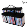 Bolsa De Armazenamento De Dvd Organizador Com Zíper Com 7