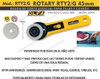 Olfa Rty2 Cortante Rotativo 45mm Circular Tela Patchwork Cue 3