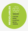 Calcos P/tachos Sep 4 X Basura Y 2 X Reciclables  Circular 1