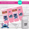 Caja Imprimible Grande Milk Box Editable Stitch 1