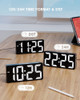 Reloj Despertador Digital Compacto Con Pantalla Grande, Nmer 4