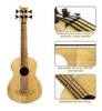 Ukelele Bajo Eléctrico De Bambú Sólido De 30 Pulgadas Ukelel 3