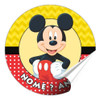 70 Adesivos Personalizados Mickey Etiquetas Rótulos 4x4 Cm 0