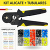 Kit Alicate Crimpar Terminal Ilhós 0,25 A 10mm + 695pçs 2