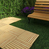 2 Deck Madeira Modular 50x50cm Multiuso - Deck Box Piso 7