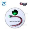 40pcs 2mm Precableados Verde Tapa Plana Difusa Gran Angular 1