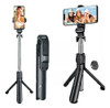 Pau Bastão De Selfie Retrátil Tripé Mesa Controle Bluetooth 0