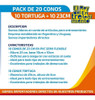 Pack X 20 Conos Pvc Tortugas Entrenamiento Deportivo- El Rey 2