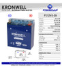 Bateria Moto Gel Kronwell 12v 5ah 5a 12n5-3b Yb5l-b 1