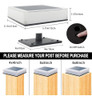 Linqelly Solar Post Caps Luces, Luces De Poste Solares Al Ai 2