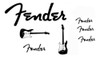 Sticker Calcomanìa Vinilo Fender Guitarra 0