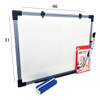 Set Pizarra Blanca P/marcador 61x46 Con Fibrones+borrador 1