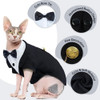 Traje De Esmoquin Para Gatos Sin Pelo Y Ocasiones Especiales 3