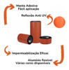 Kit C 2 Manta Asfáltica Adesiva Terracota 45cm X 10m 3 Kit C 2 Manta Asfáltica Adesiva Terracota 45cm X 10m 3