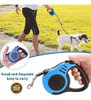 Correa Retractil Portatil Azul Para Perros Medianos + Kit 3