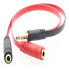 Adaptador De Audio Splitter 3.5mm A 3.5mm Micrófono Y Audio 2