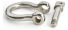 Manilha De Arco De Aço Inoxidável, 4 Mm, Cor Prata, Para Par 2