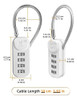 ~? Reset-192 Candado De Combinación De 4 Dígitos Con Cable D 1