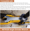 Kit De Llave De Amoladora Angular Compatible Dewalt 5