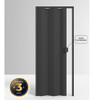 Porta De Pvc Sanfonada 210x85cm Permatti Preto 0