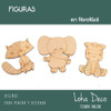 Formas Animales Para Pintar Fibro Fácil 15cm X10 Unidades 2