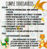 Kit Imprimible Cumple Dinosaurios, Personalizado 1