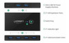 Ugreen Usb 3.0 Seletor Kvm Switch Box 4 Portas 2 Computador 1