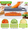 Picadora De Verduras Premium, Picadora De Verduras De 7 Cuch 3