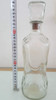Antiguo Botellón Para Whisky Whiskera Vidrio Facetado Tapón 0