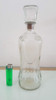 Antiguo Botellón Para Whisky Whiskera Vidrio Facetado Tapón 1