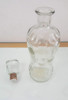 Antiguo Botellón Para Whisky Whiskera Vidrio Facetado Tapón 4