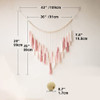 Pendurador De Parede De Macramê Borlas Boho Decoração Boêmia 4