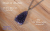 Drusa De Amatista Natural En Bruto Amatista Violeta Collar 2