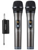 Micrófonos De Mano Duales Inalámbricos Hotec Uhf Con Mini Re 0