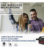 Micrófonos De Mano Duales Inalámbricos Hotec Uhf Con Mini Re 3