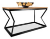 Mesa De Centro Retangular Para Sala Mond -  Preta/jade 0