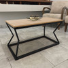 Mesa De Centro Retangular Para Sala Mond -  Preta/jade 1