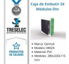 Caja Tablero Para Térmicas Embutir 24 Módulos Din Pvc Genrod 1