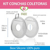 4 Un Concha Amamentação (2 Silicone 2 Polipro) Coletor Leite 5 4 Un Concha Amamentação (2 Silicone 2 Polipro) Coletor Leite 5