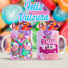 Diseños Plantillas Tazas Semana De La Dulzura Sublimación 4