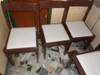 Sillas De Comedor En Madera Y Cuerina Excelentes 6 Unidades 4