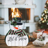 Decoraciones Para Navidad Interior Muñeco Nieve Madera 2 Decoraciones Para Navidad Interior Muñeco Nieve Madera 2