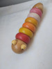 Gusano Juguete Didáctico Rosca Madera Usado 0