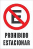 Cartel No Prohibido Estacionar Impreso Plastico 40x30cm C60 3