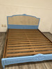 Cama Queen Restaurada Respaldo Esterillado 5