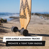 Longboard Magneto, Bamboo Drop Through Carving 3